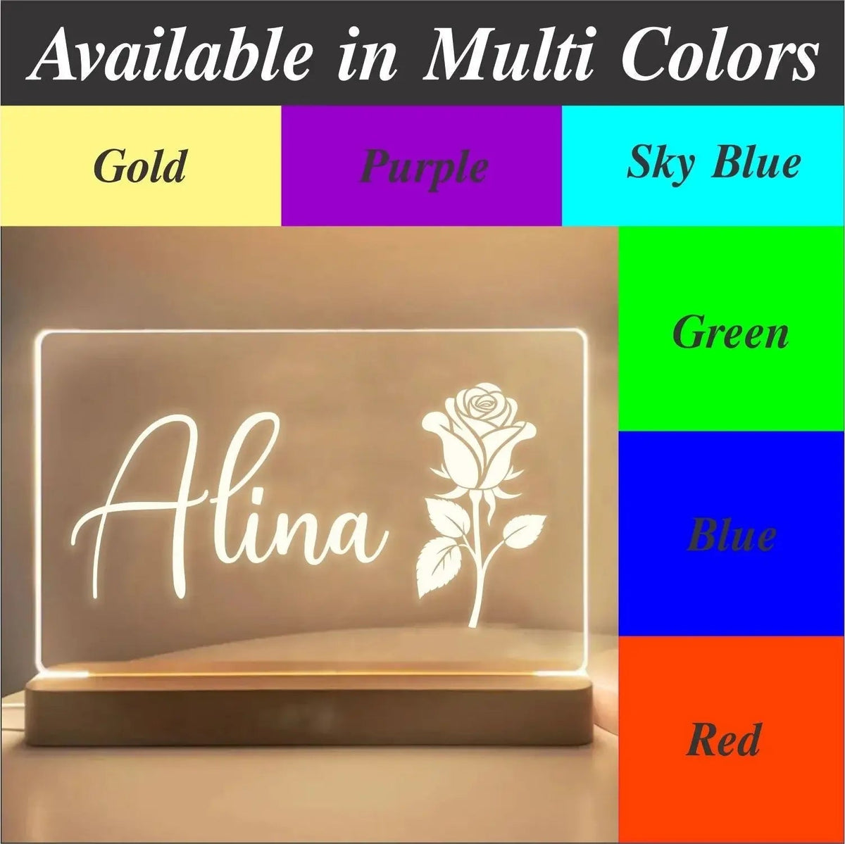 Customized 3d Illusion Couple Name Lamp | NL17 Gifts Creator