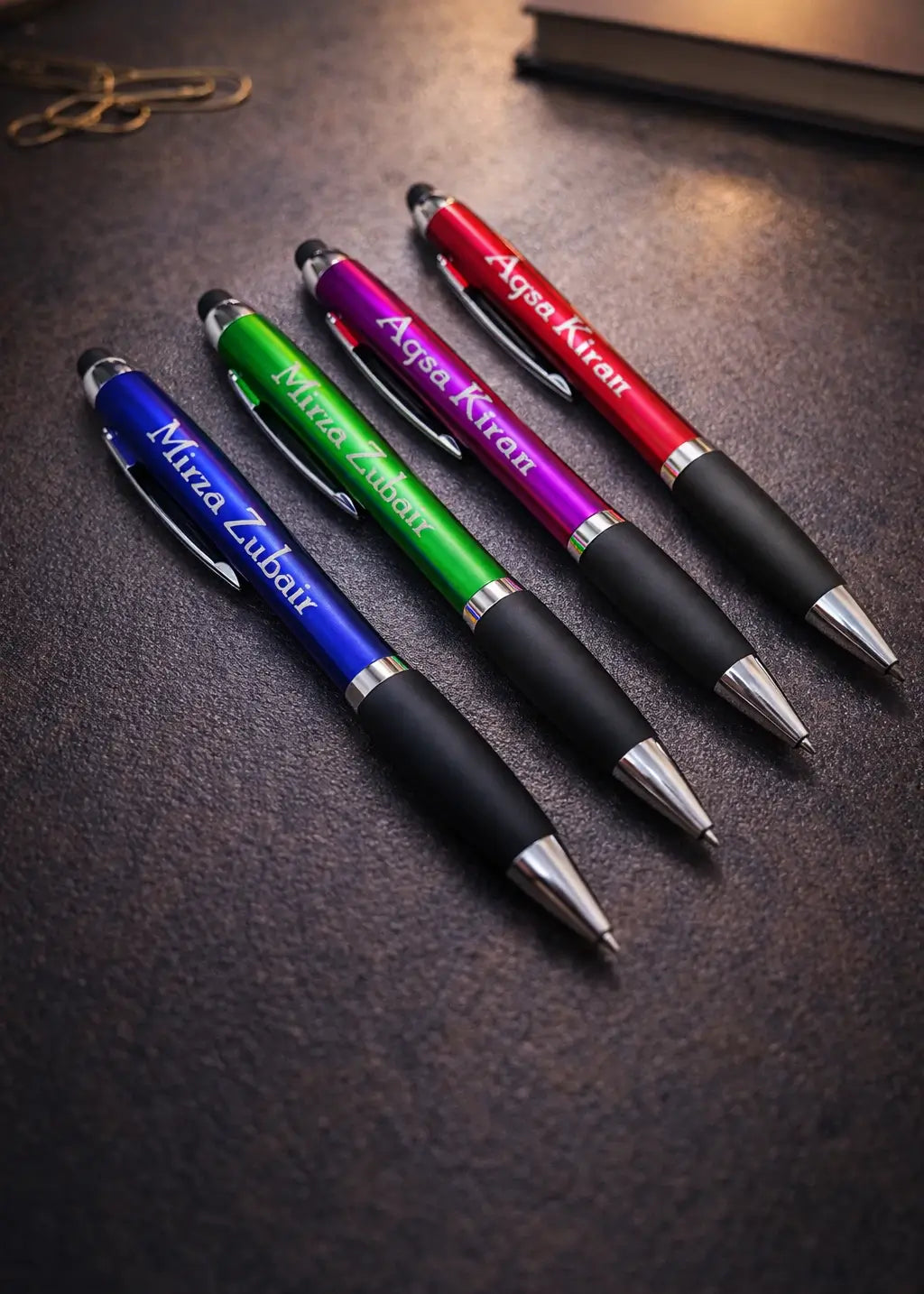 RGB Customized Name Pen – Personalized LED Glow Metal Pen | Premium Gift Gifts Creator
