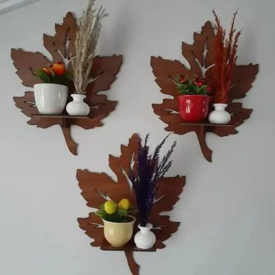 Leaf Wall Shelf,Wall Decoration Items, Floating Wall Shelves | WA02 Gifts Creator