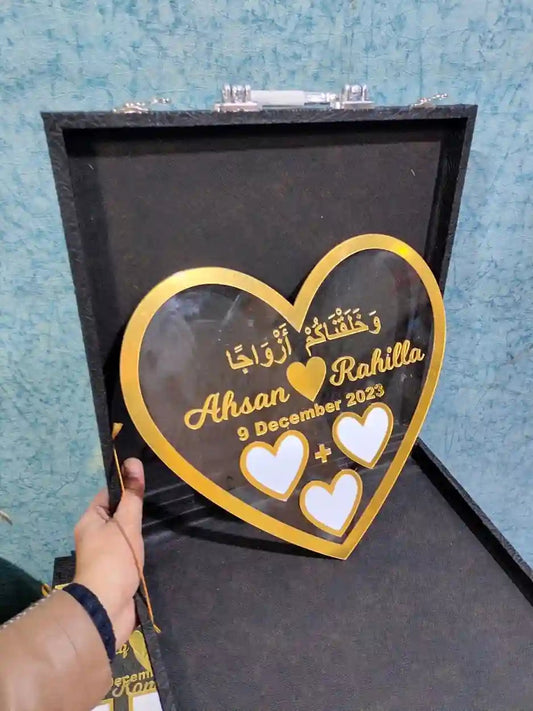 Customized Nikkah Thumb Frame for special day Gifts Creator