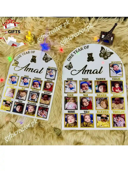 Personalised Baby's First Year Gallery | 1st Birthday Keepsake | BBF5 Gifts Creator
