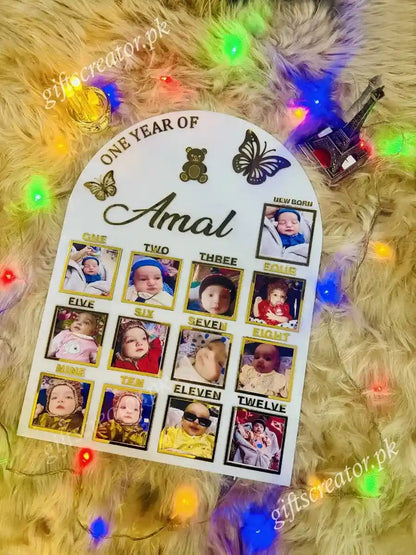 Personalised Baby's First Year Gallery | 1st Birthday Keepsake | BBF5 Gifts Creator