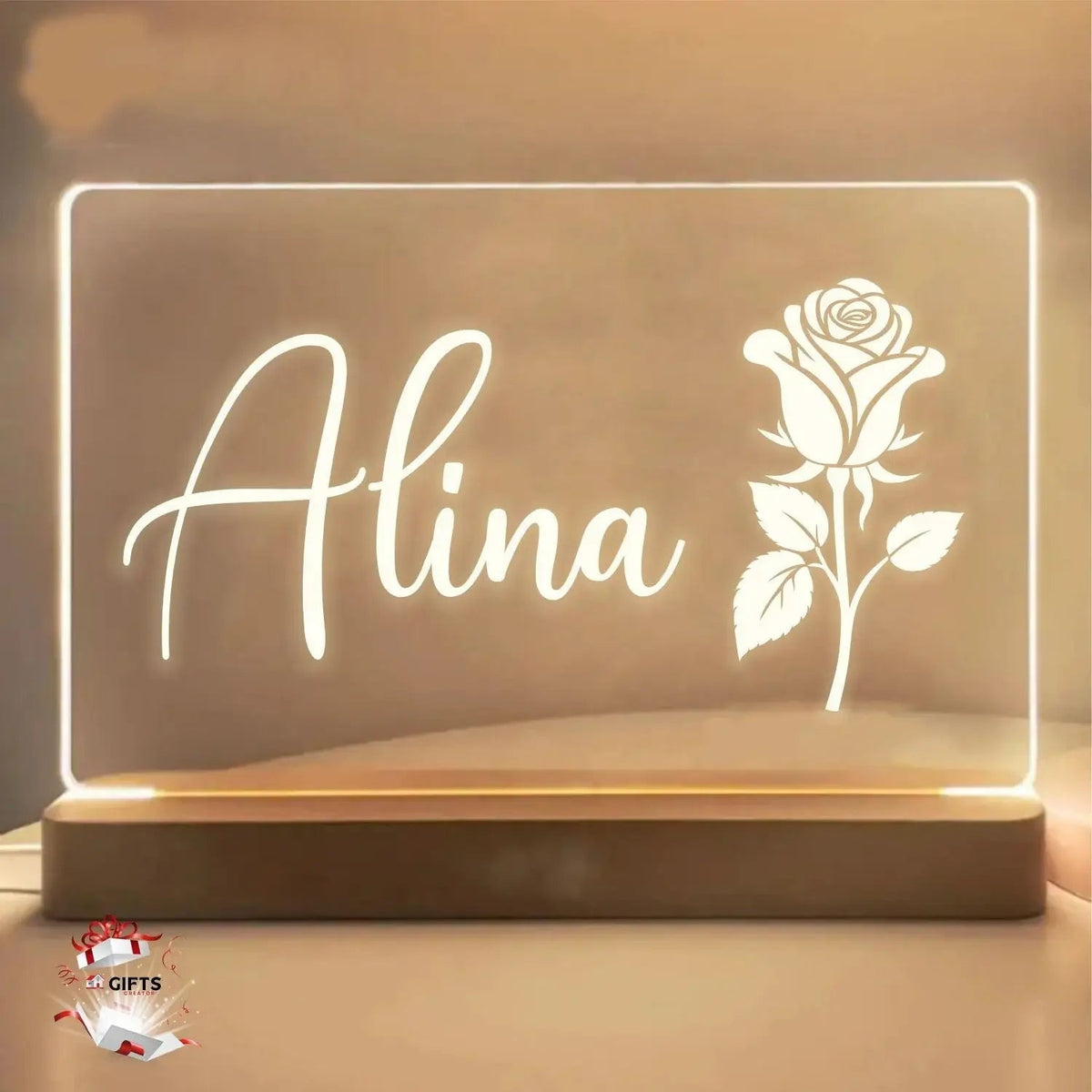 Customized 3d Illusion Couple Name Lamp | NL17 Gifts Creator