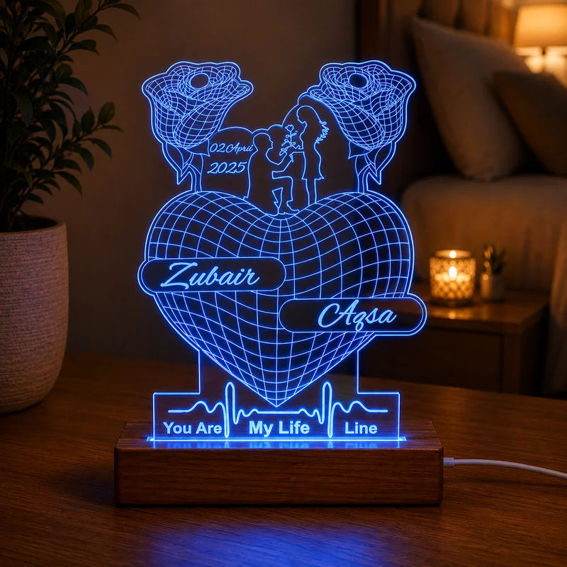 Rose Heart customised lamp | NL41