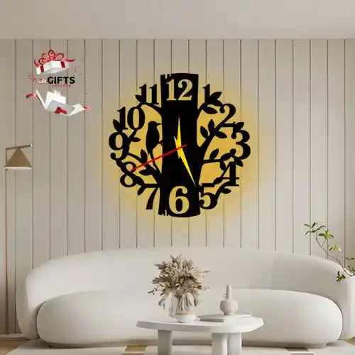 Tree 3D Wall Clock Tree Branches & Modern Wooden Wall Clock | C2 Gifts Creator