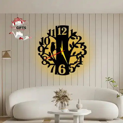 Tree 3D Wall Clock Tree Branches & Modern Wooden Wall Clock | C2 Gifts Creator