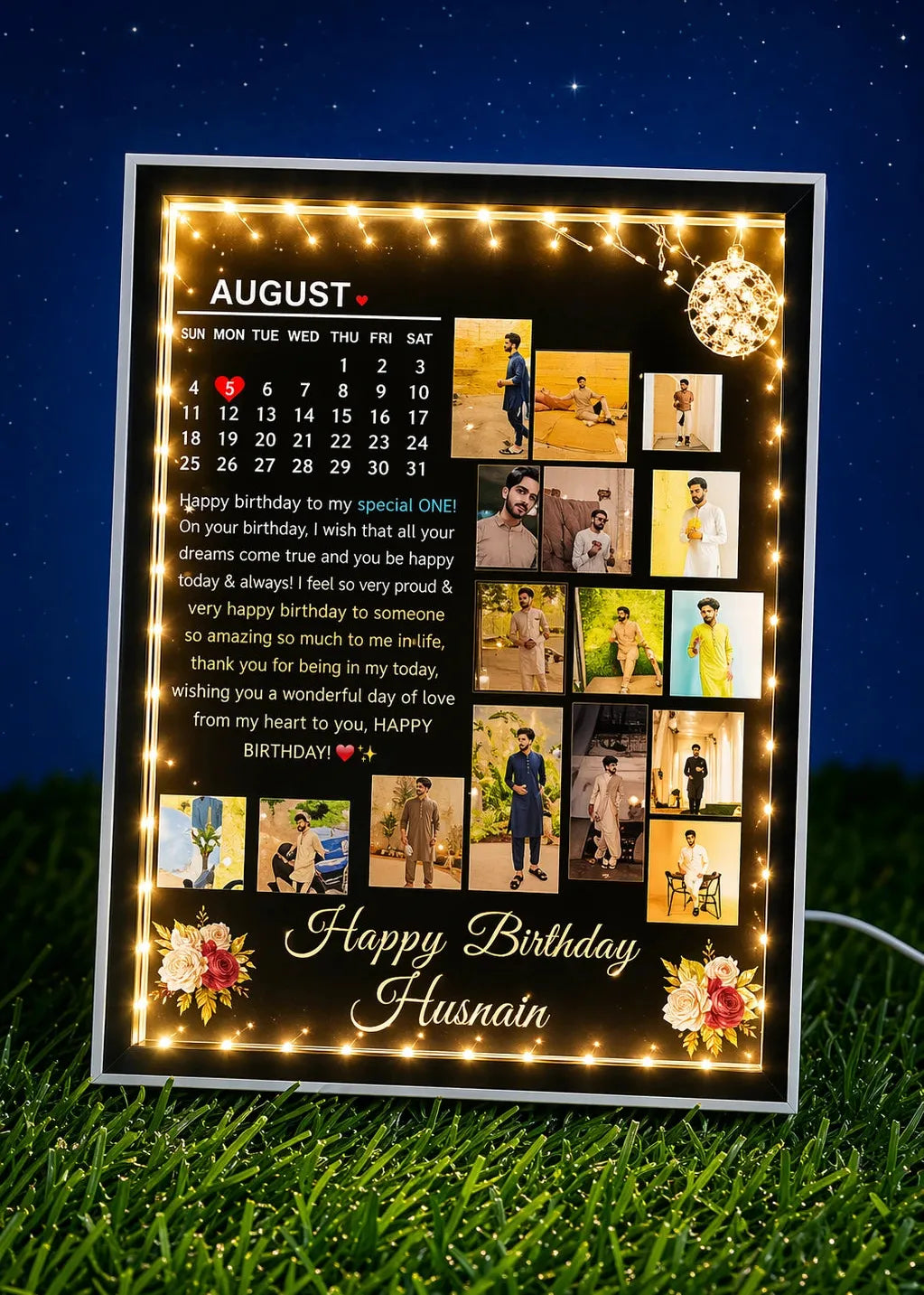 Personalized LED Magic Mirror Photo Frame Gifts Creator