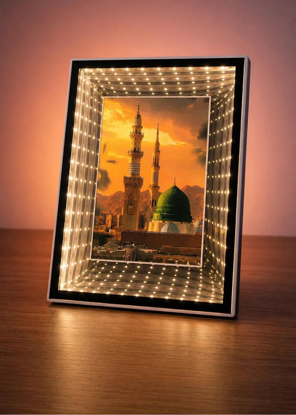 Islamic 3D LED Magic Mirror Frame Set | Pack of 2 Gifts Creator