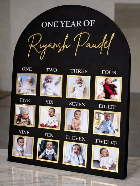Personalised Baby's First Year Gallery | 1st Birthday Keepsake | BBF2 Gifts Creator