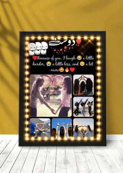 Personalized LED Magic Mirror Photo Frame Gifts Creator