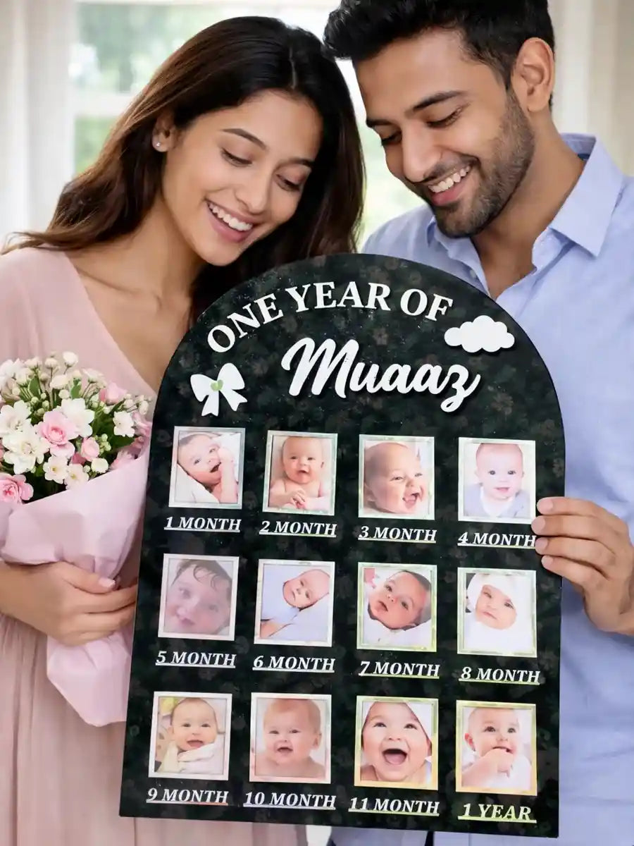 Personalised Baby's First Year Gallery | 1st Birthday Keepsake | BBF1 Gifts Creator