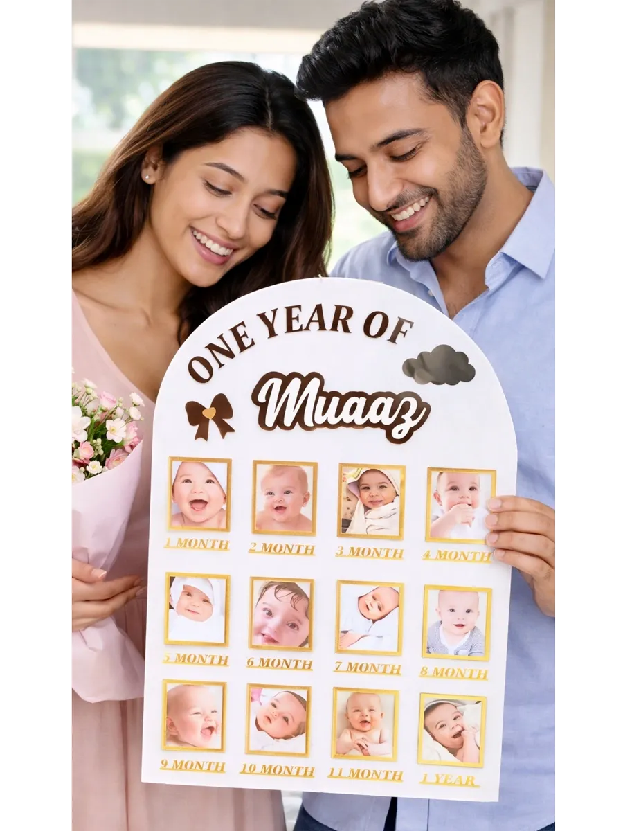 Personalised Baby's First Year Gallery | 1st Birthday Keepsake | BBF3 Gifts Creator