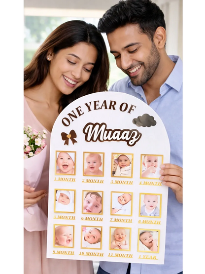 Personalised Baby's First Year Gallery | 1st Birthday Keepsake | BBF3 Gifts Creator