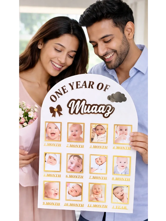 Personalised Baby's First Year Gallery | 1st Birthday Keepsake | BBF3 Gifts Creator