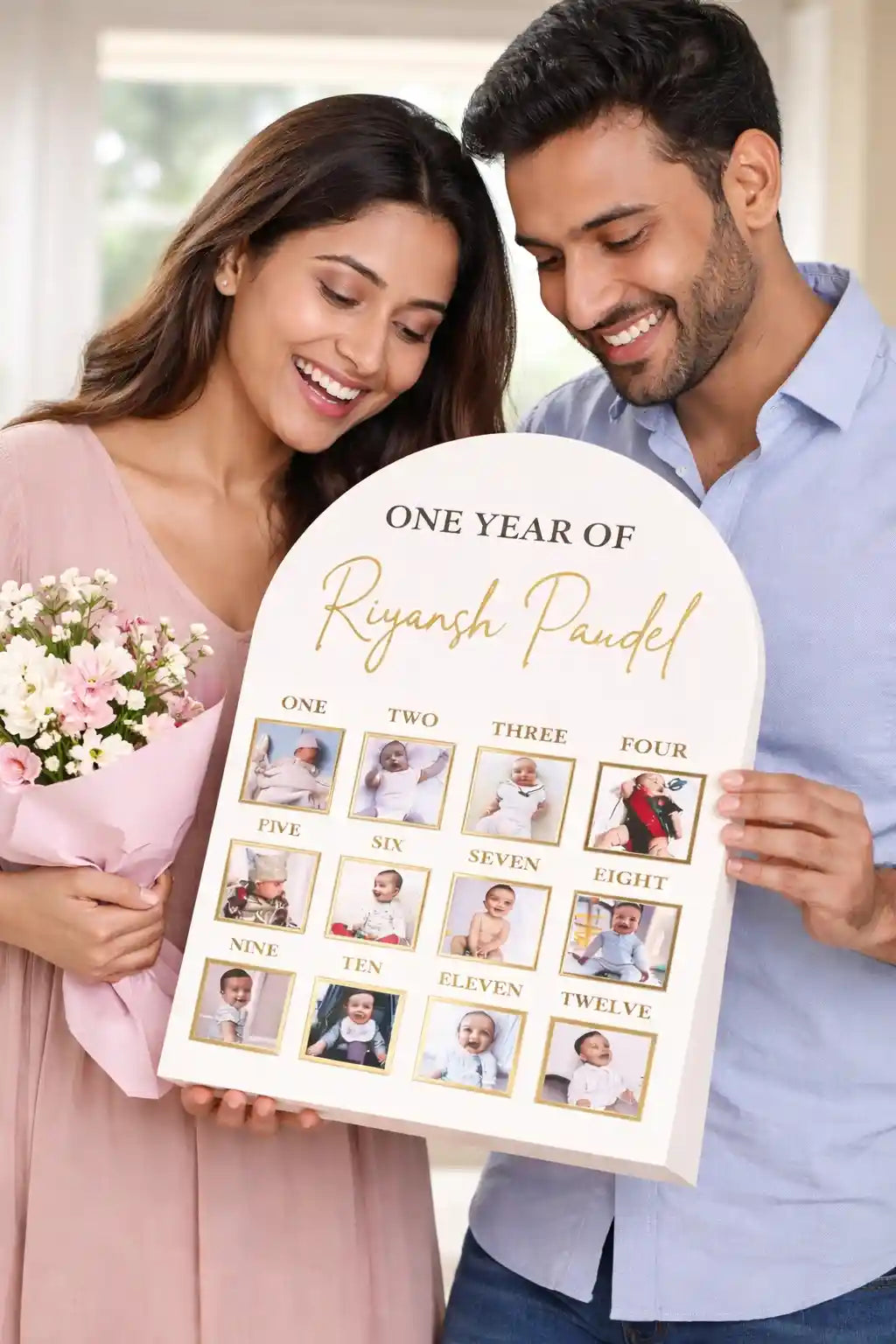 Personalised Baby's First Year Gallery | 1st Birthday Keepsake | BBF4 Gifts Creator