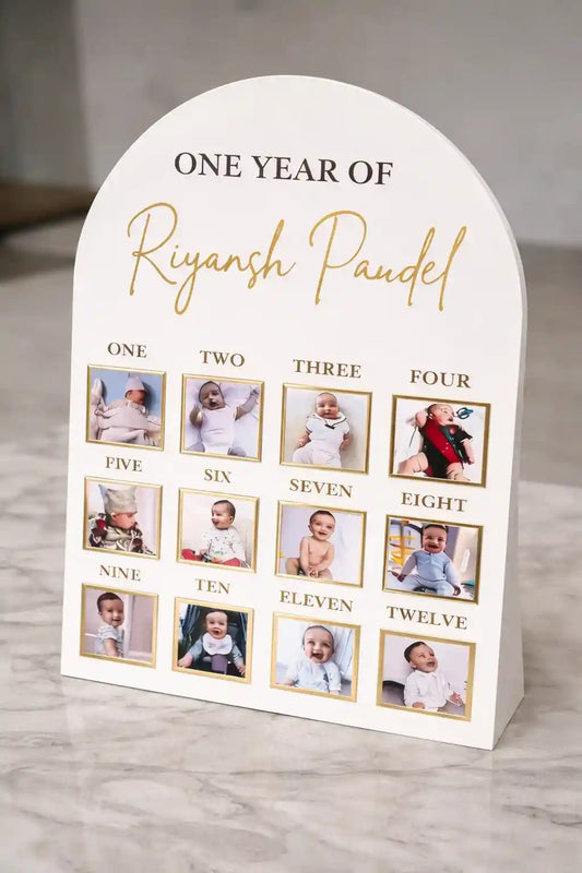 Personalised Baby's First Year Gallery | 1st Birthday Keepsake | BBF4 Gifts Creator