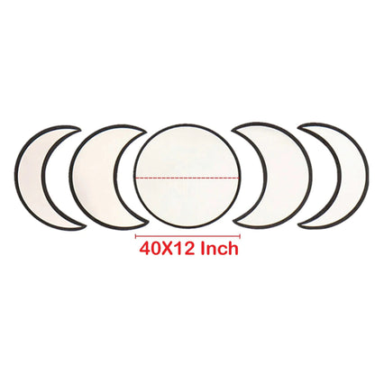 3D alf-Moon Self Adhesive Acrylic Mirror for Wall Decor Gifts Creator