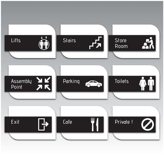 Acrylic Office Directional Signs NL74