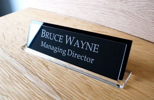 Personalized Acrylic Desk Name Plate NL71