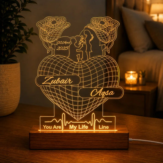 Rose Heart customised lamp | NL41